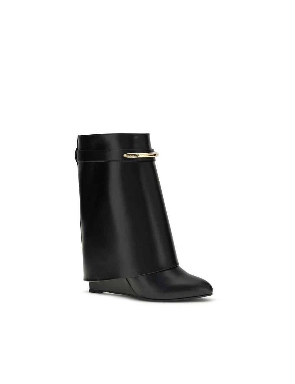 BOTTINES SHARK — CUIR DE VEAU NOIR — GIVENCHY SS26