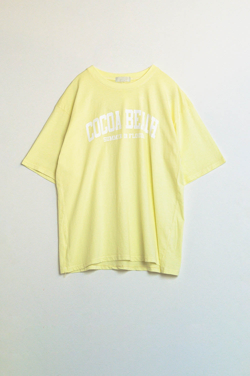 tee shirt cocoa beach florida jaune