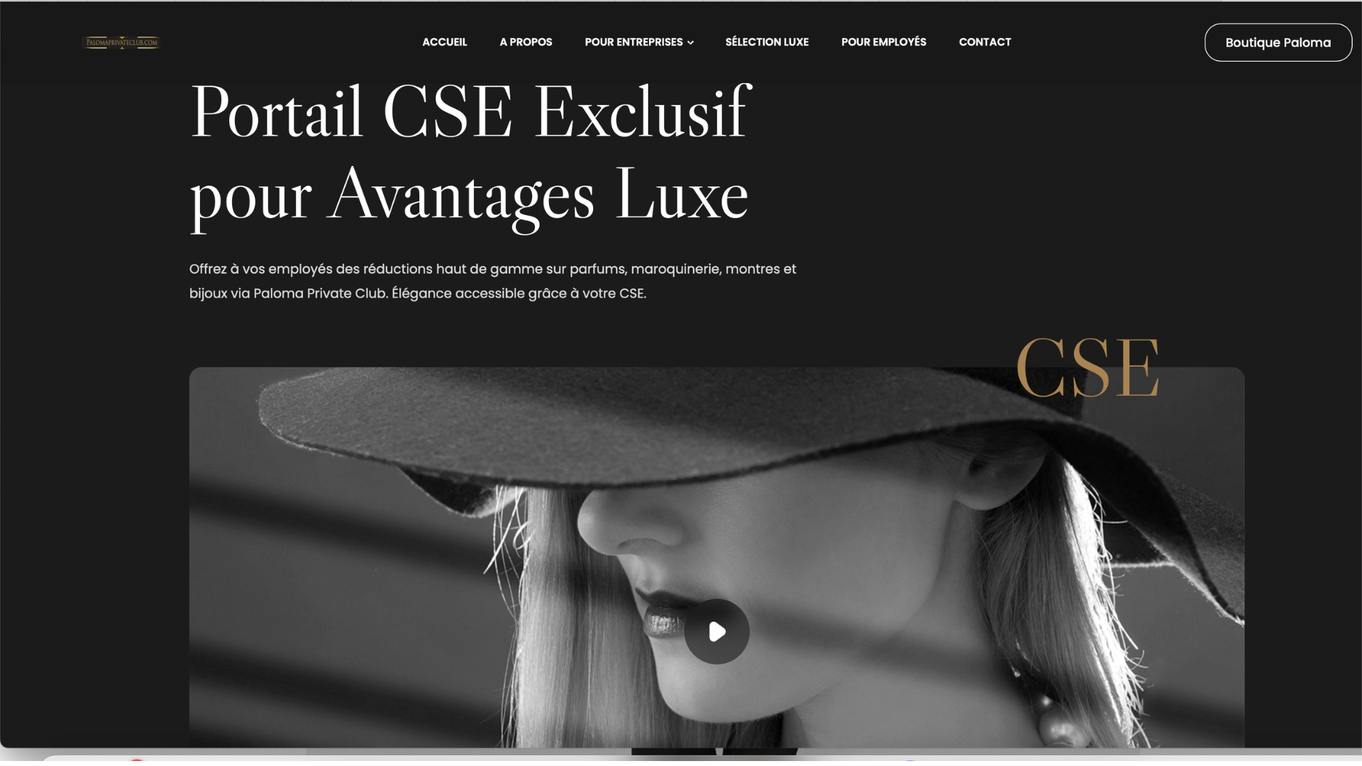 CSE D'ENTREPRISE PALOMA PRIVATE CLUB