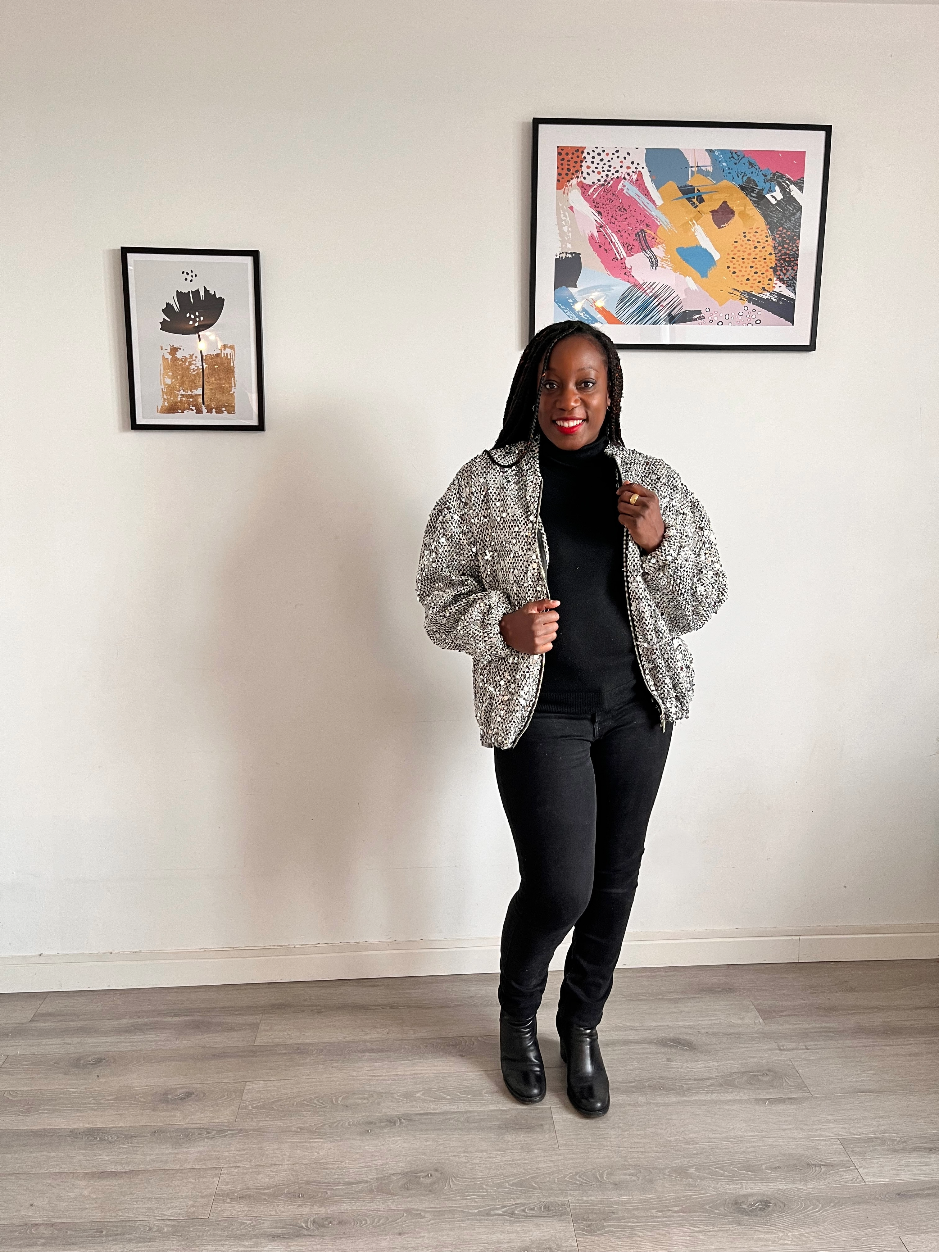 Bombers femme en sequins agenté Brille