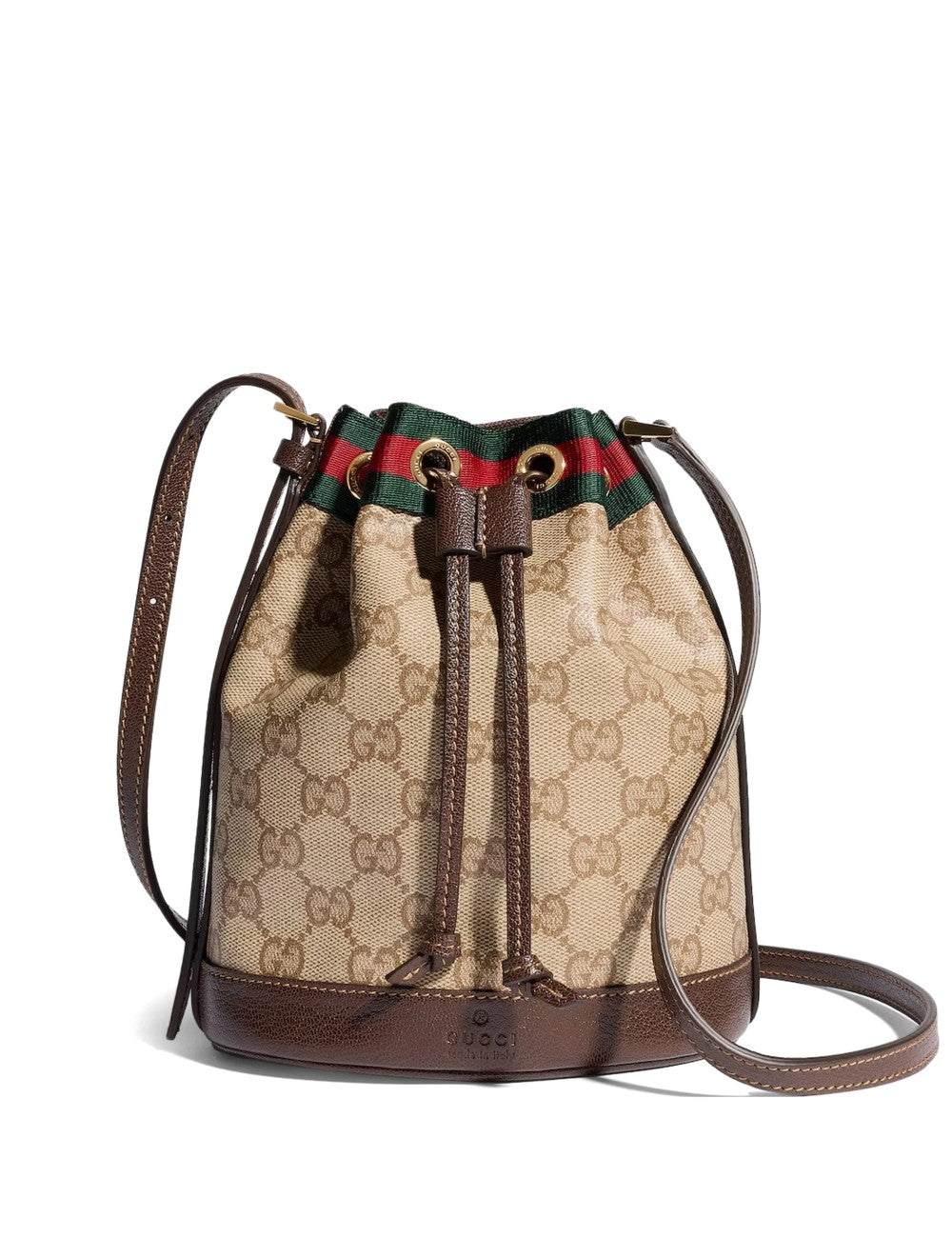 GUCCI MINI SAC SEAU WEB EN TOILE GG BEIGE