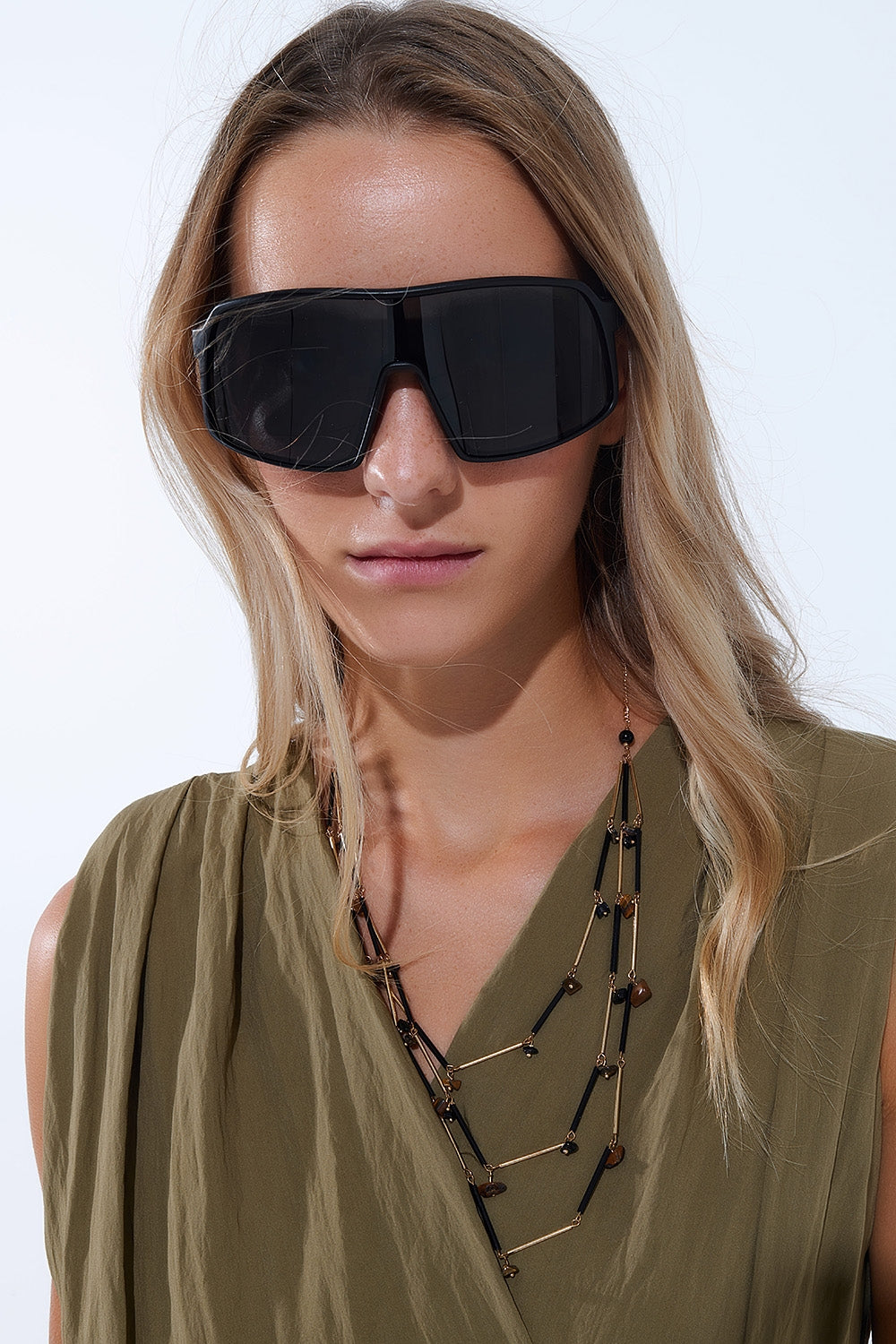 Lunettes de soleil sport polarisées en noir