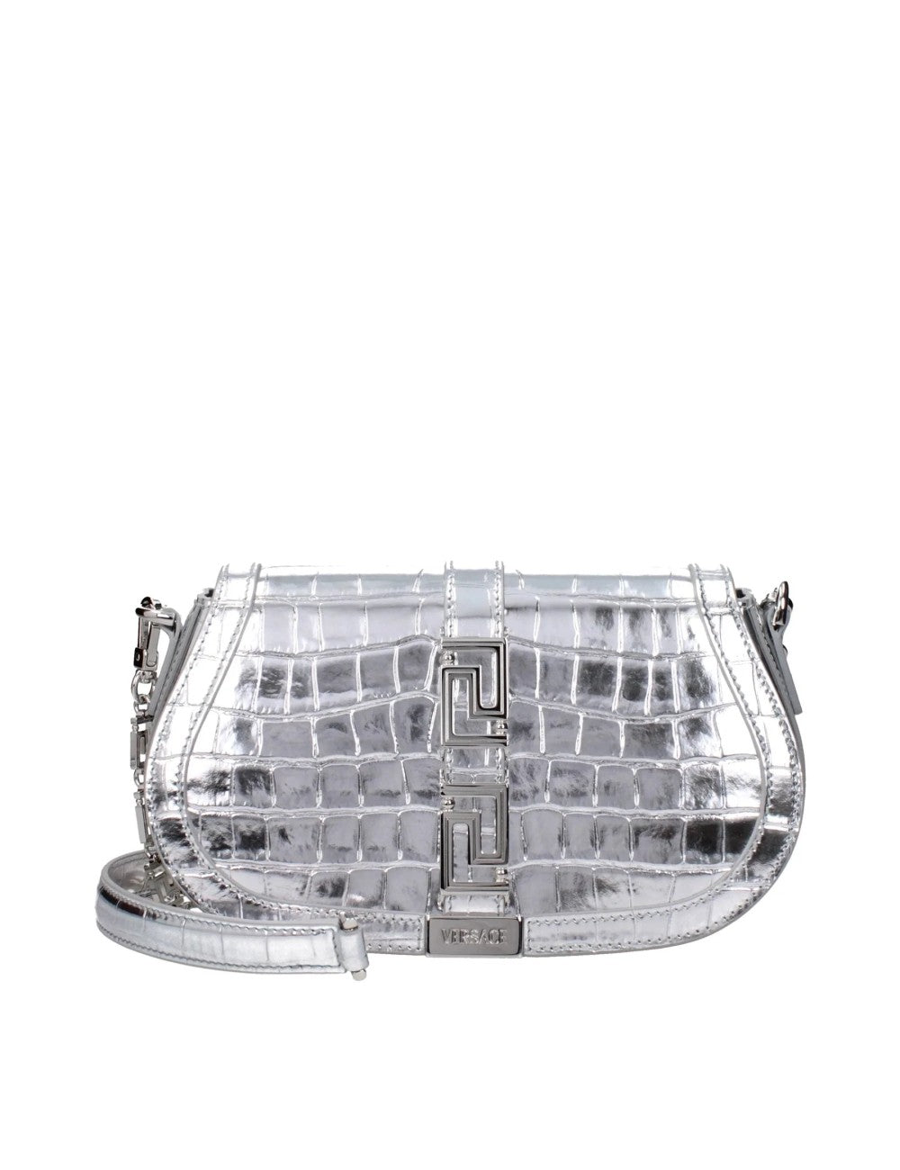 SAC VERSACE CUIR GRIS – SHOULDER BAG LUXE ICONIQUE ET RARE